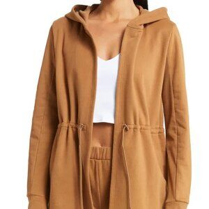 Beyond Yoga Tan Hooded Cardigan